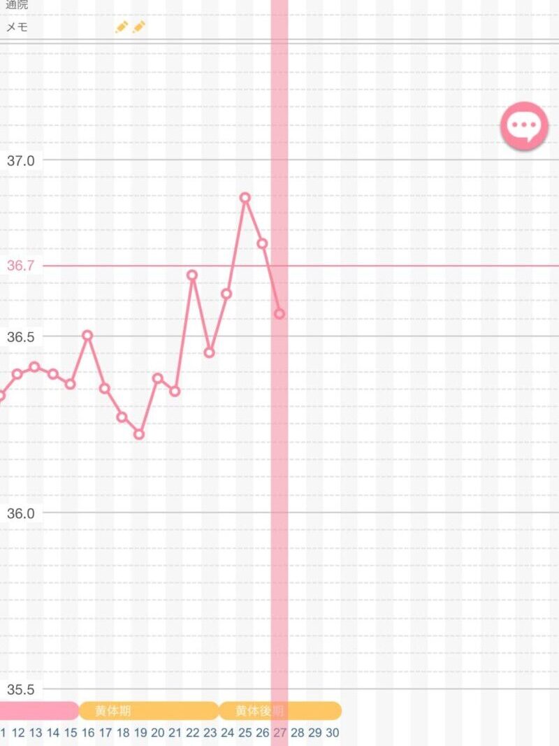 基礎体温グラフ