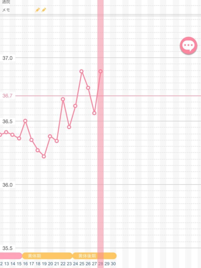 基礎体温グラフ