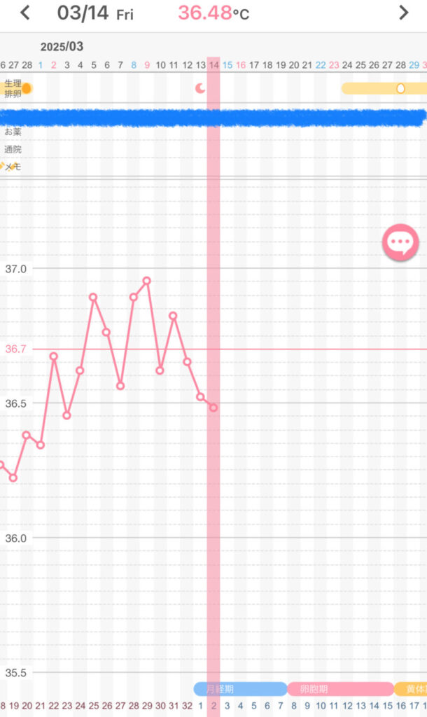 基礎体温グラフ