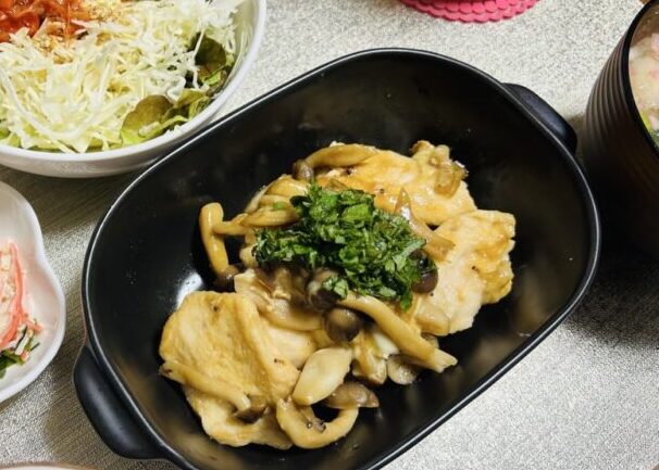 むね肉ときのこのチーズ焼き