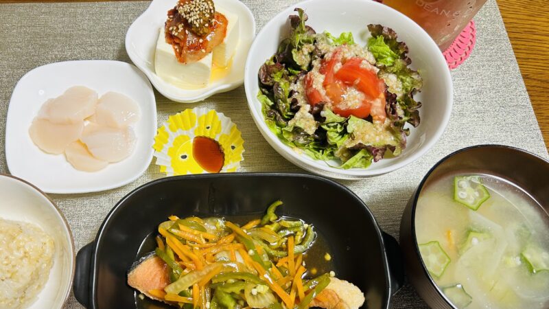 発酵食品を含む夕食