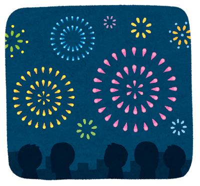 夜空に広がる花火