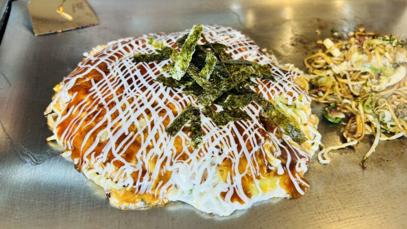 御幸で食べた広島風のお好み焼き