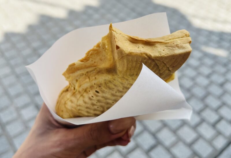 中山寺の屋台で夫が買ってくれたたい焼き