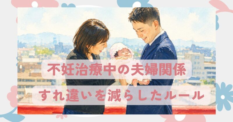 不妊治療中の夫婦関係、すれ違いを防ぐルール