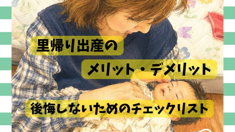 里帰り出産のメリットとデメリット、赤ちゃんを抱く母